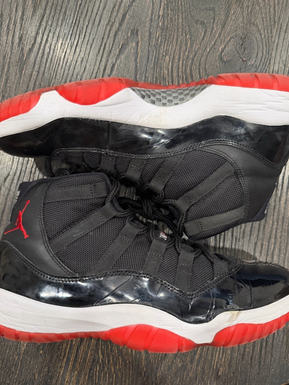 Air Jordan 11 Bred Playoff XI Sz 8.5